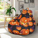Halloween Pumpkin Pattern Bean Bag Cover