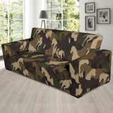 Horse Camo Camouflage Pattern Sofa Slipcover