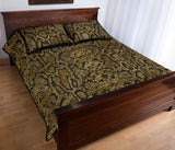 Snake skin pattern Quilt Bed Set