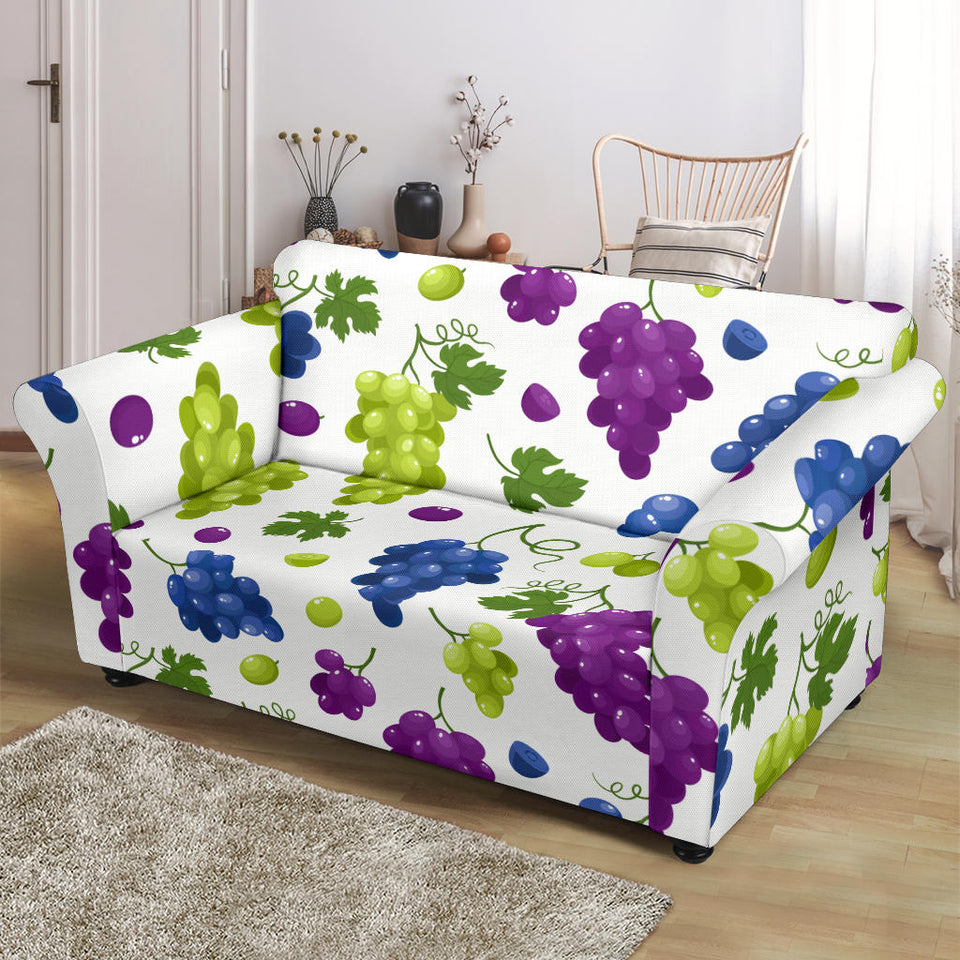 Grape Pattern Loveseat Couch Slipcover