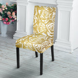 Rose Pattern Print Design 05 Dining Chair Slipcover