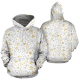 Christmas Tree Christmas Element Silver Gold Pattern Men Women Pullover Hoodie