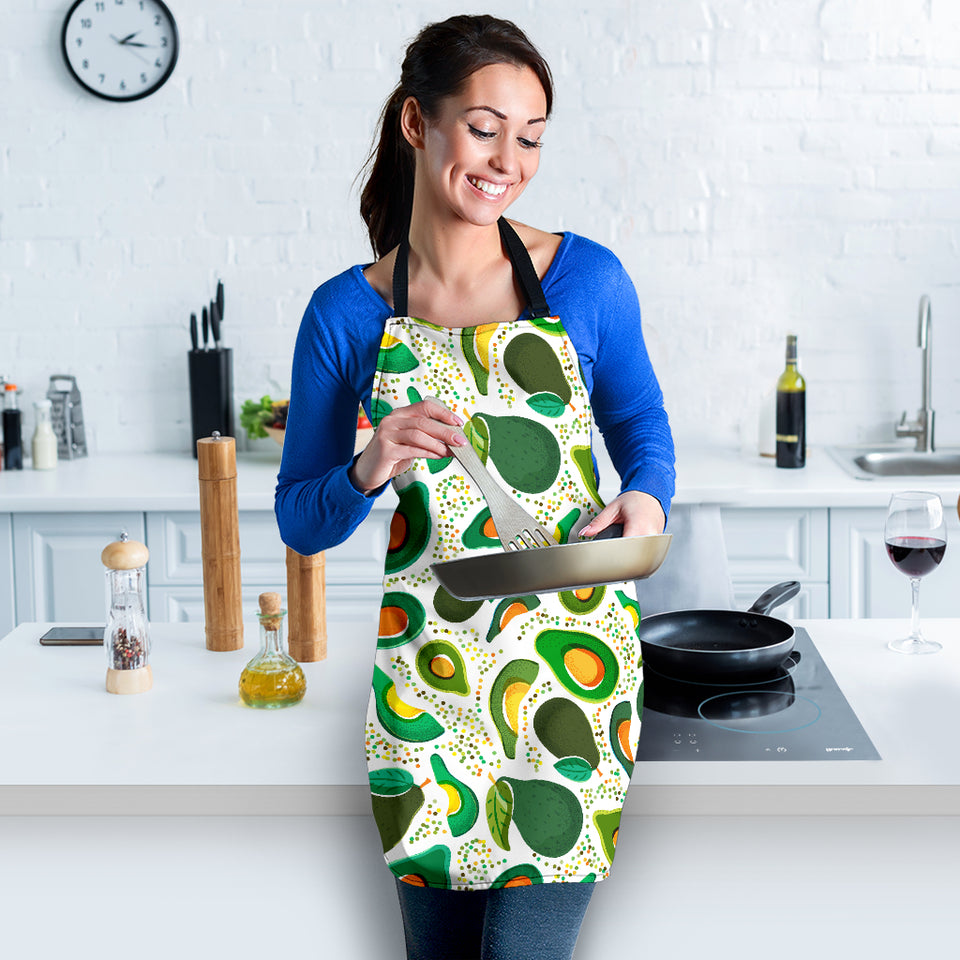 Avocado Design Pattern Adjustable Apron
