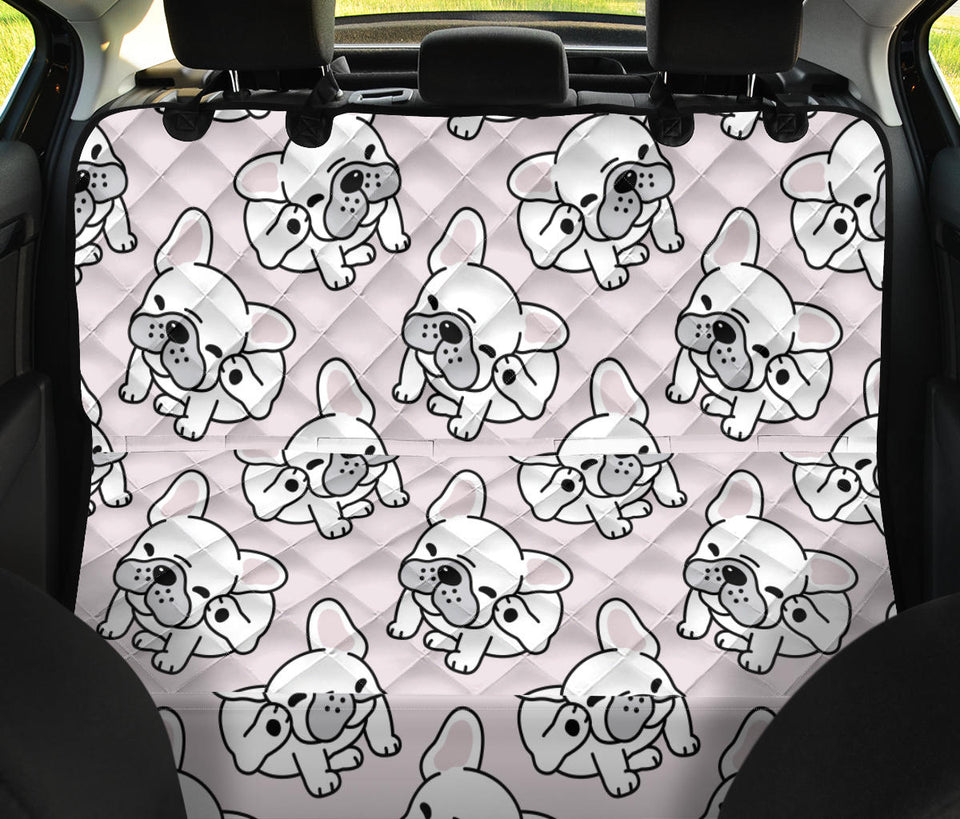 Cute French Bulldog Pattern Dog Car Seat Covers