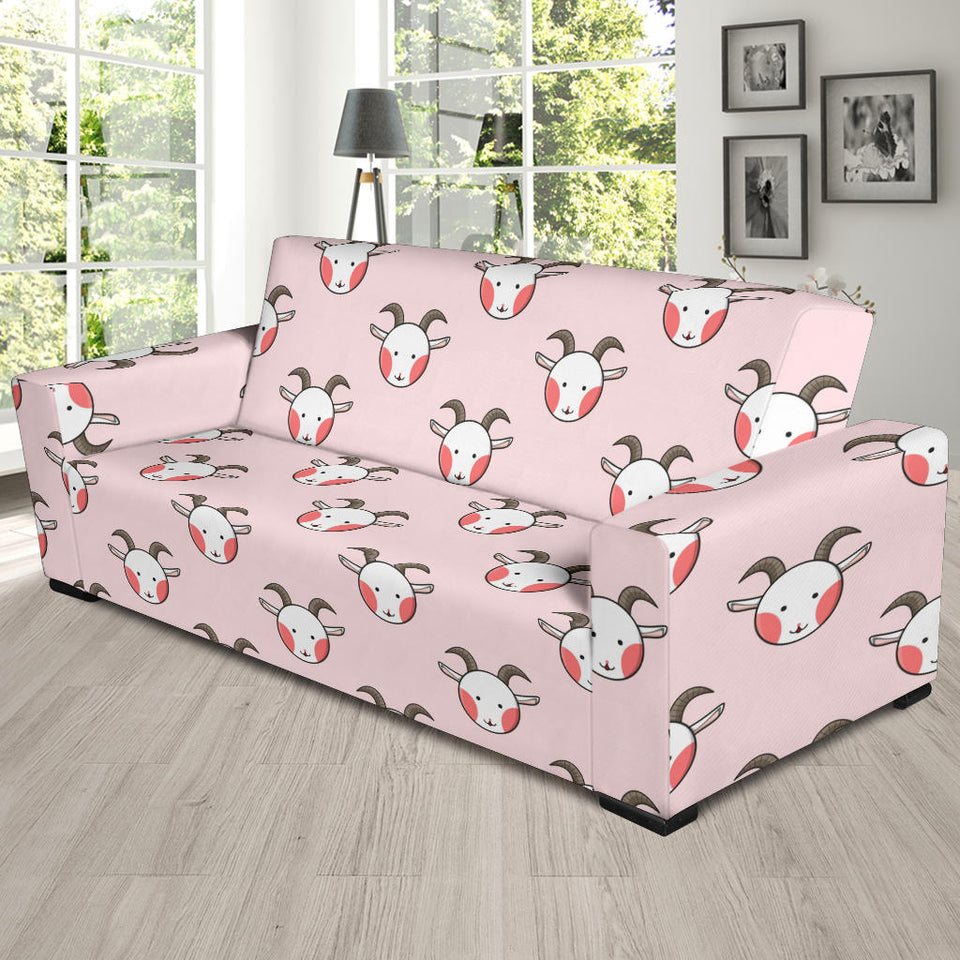 Cute Goat Pattern Sofa Slipcover