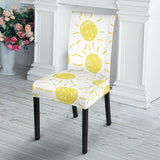 Hand Drawn Sun Pattern Dining Chair Slipcover