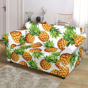 Pineapples Design Pattern Loveseat Couch Slipcover