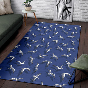 Seagull Pattern Print Design 03 Area Rug