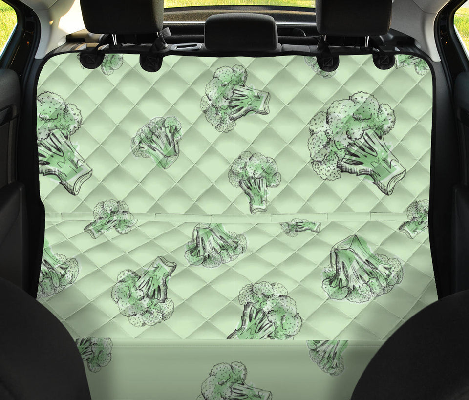 Broccoli Sketch Pattern Dog Car Seat Covers