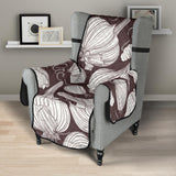 Garlic bulb dark background Chair Cover Protector