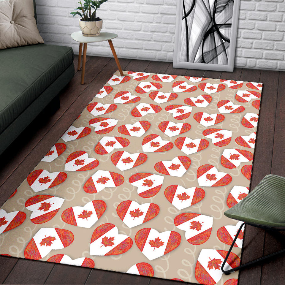Canada Pattern Print Design 01 Area Rug