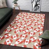 Canada Pattern Print Design 01 Area Rug