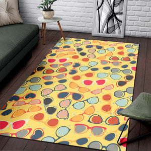 Sun Glasses Pattern Print Design 05 Area Rug