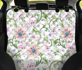 Beautiful Pink Lotus Waterlily Leaves Pattern Dog Car Seat Covers