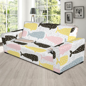 Whale Dot Pattern Sofa Slipcover