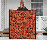 Fire Flame Pattern Premium Quilt