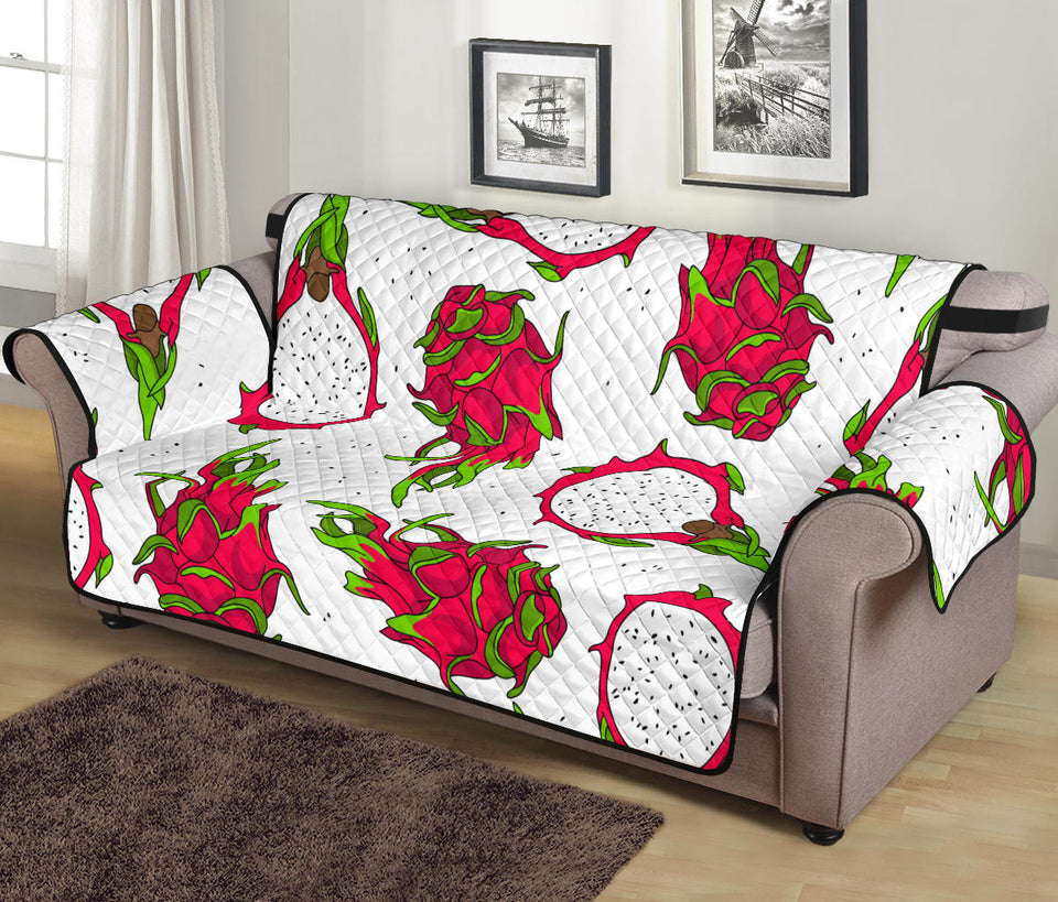 dragon fruits white background Sofa Cover Protector