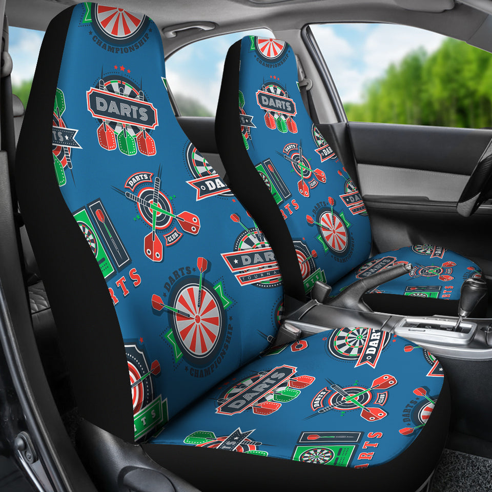 Darts Pattern Print Design 02 Universal Fit Car Seat Covers