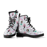 Cute Mermaid Dolphin Fish Starfish Pattern Leather Boots