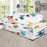 Colorful Helicopter Pattern Sofa Slipcover