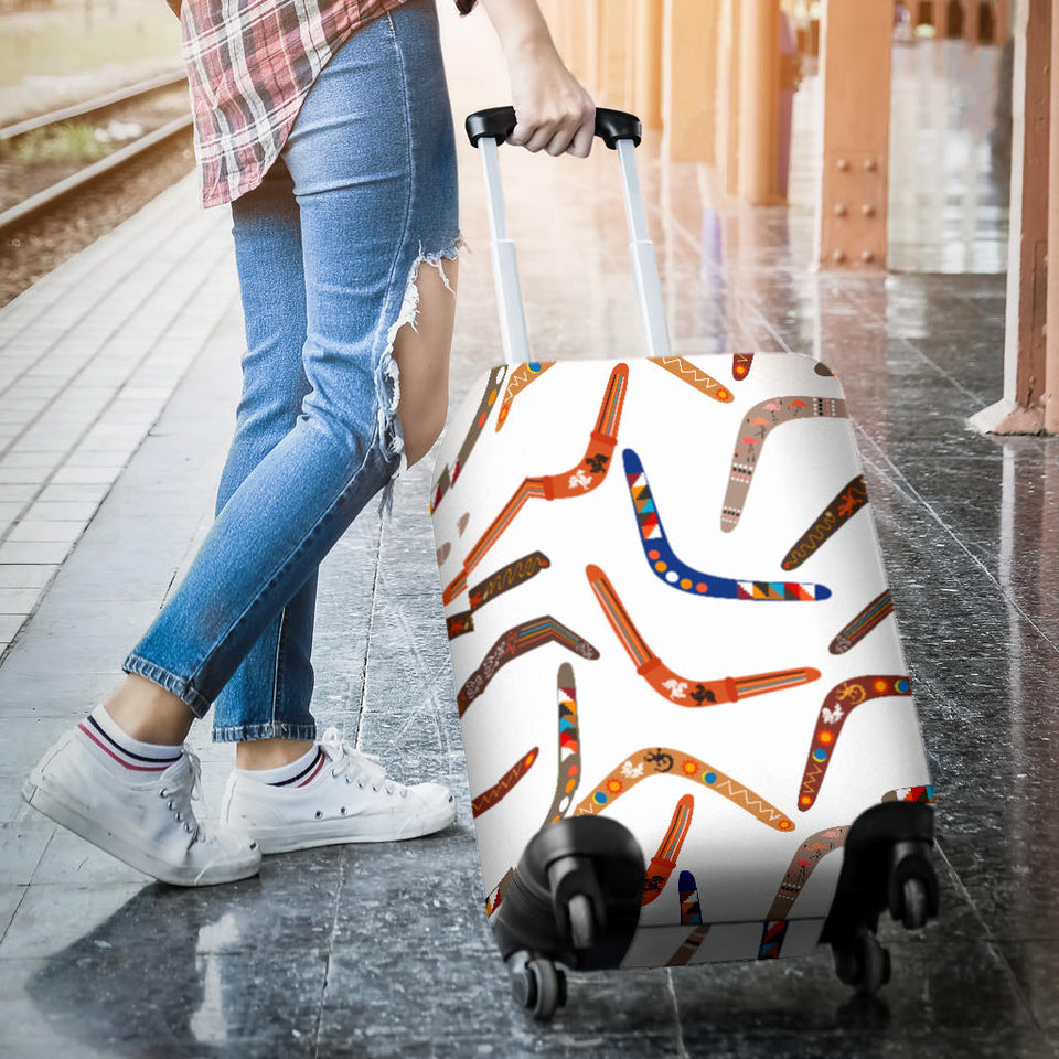 Boomerang Australian Aboriginal Ornament Pattern Luggage Covers