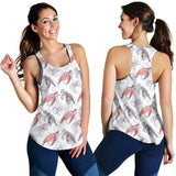 Watercolor sea turtle jellyfish pattern Women Racerback Tank Top