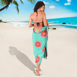 Grapefruit Green Background Sarong