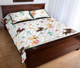 Cute Chihuahua puppie pattern Quilt Bed Set