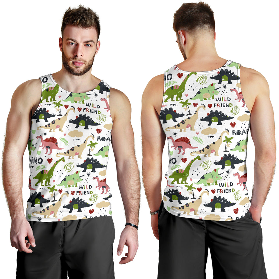 Cute dinosaurs pattern Men Tank Top