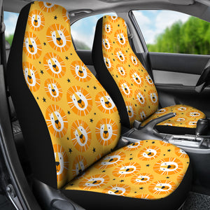 Lion Pattern Print Design 03 Universal Fit Car Seat Covers