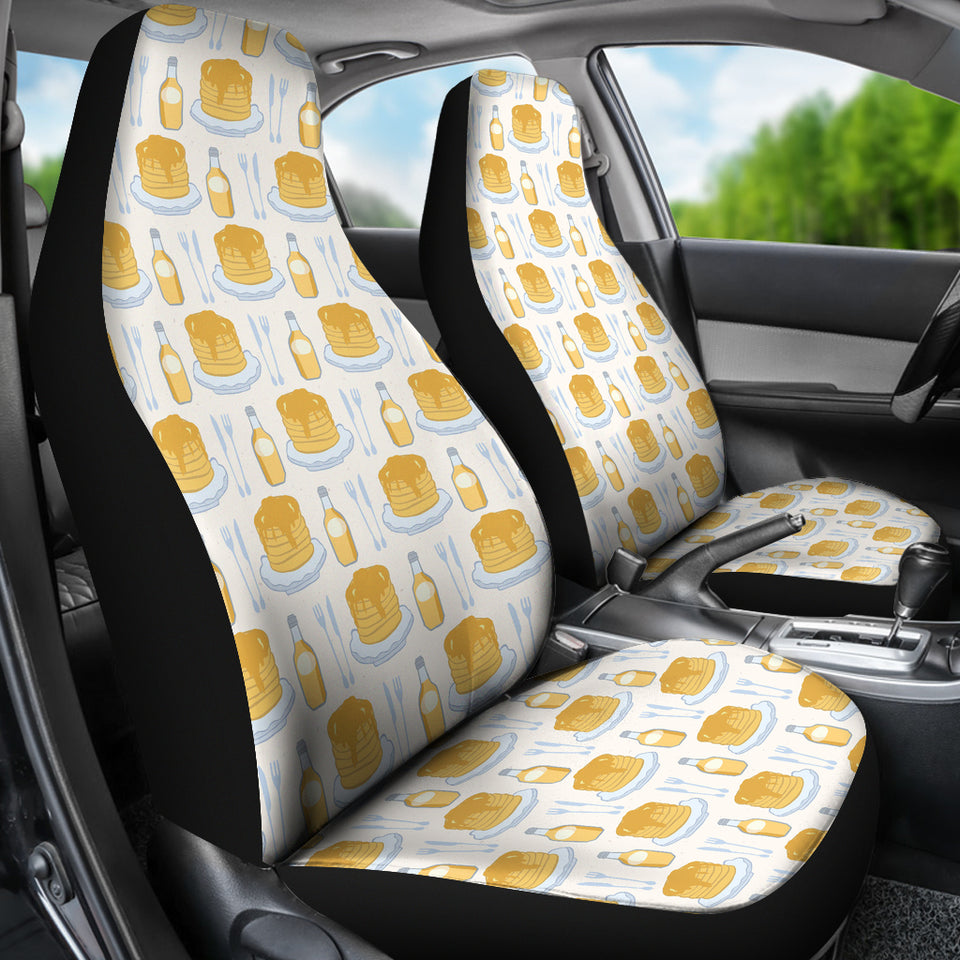 Pancake Pattern Print Design 05 Universal Fit Car Seat Covers