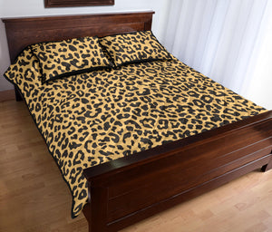 Leopard skin print Quilt Bed Set