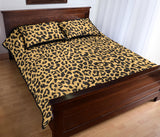 Leopard skin print Quilt Bed Set