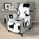 Goat ram pattern Chair Cover Protector