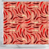 Beautiful Chili Peppers Pattern Shower Curtain Fulfilled In US