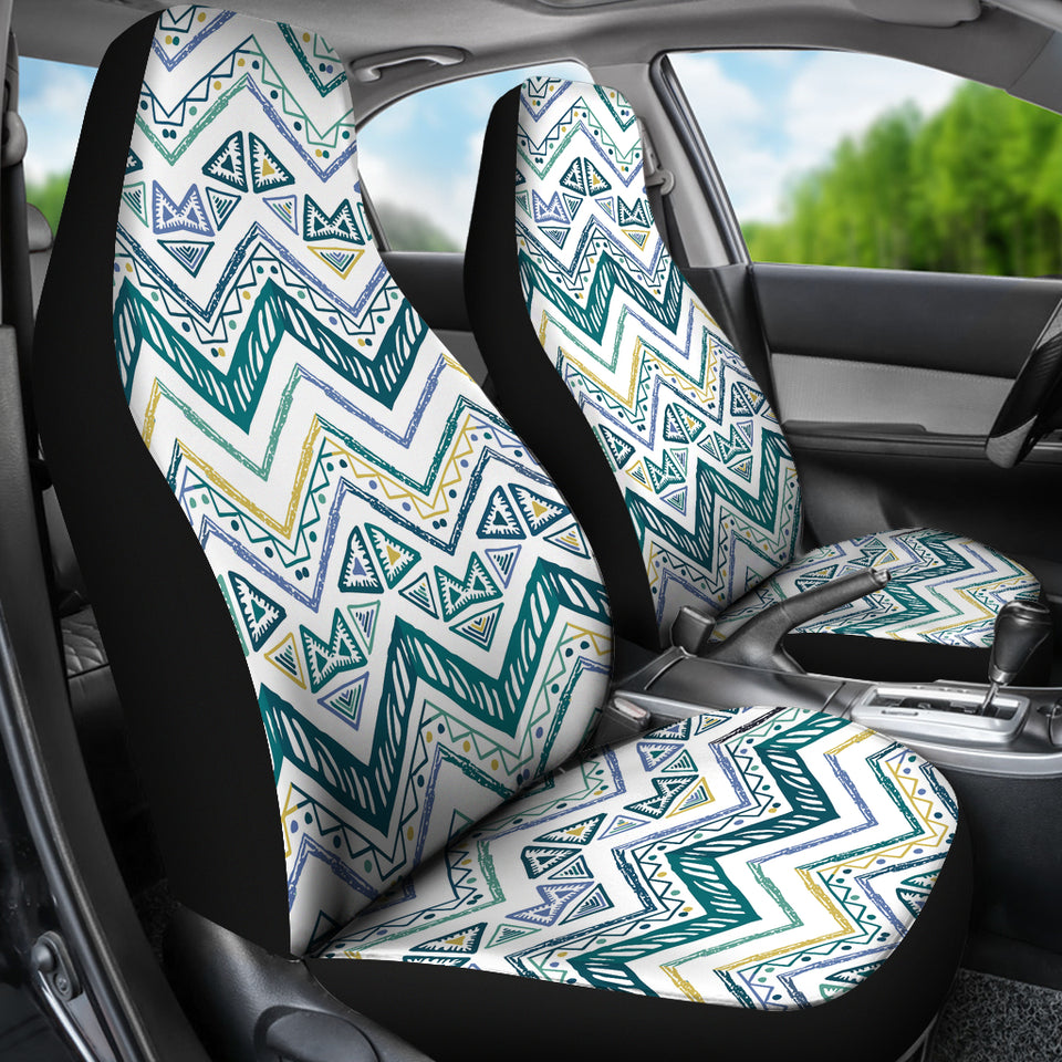 Zigzag  Chevron Paint Design Pattern  Universal Fit Car Seat Covers