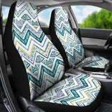 Zigzag  Chevron Paint Design Pattern  Universal Fit Car Seat Covers