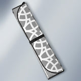 Arabic Gray Pattern Car Sun Shade