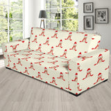 Golden Retriever Pattern Print Design 01 Sofa Slipcover