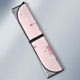 Poodle Dog Pink Color Theme Car Sun Shade