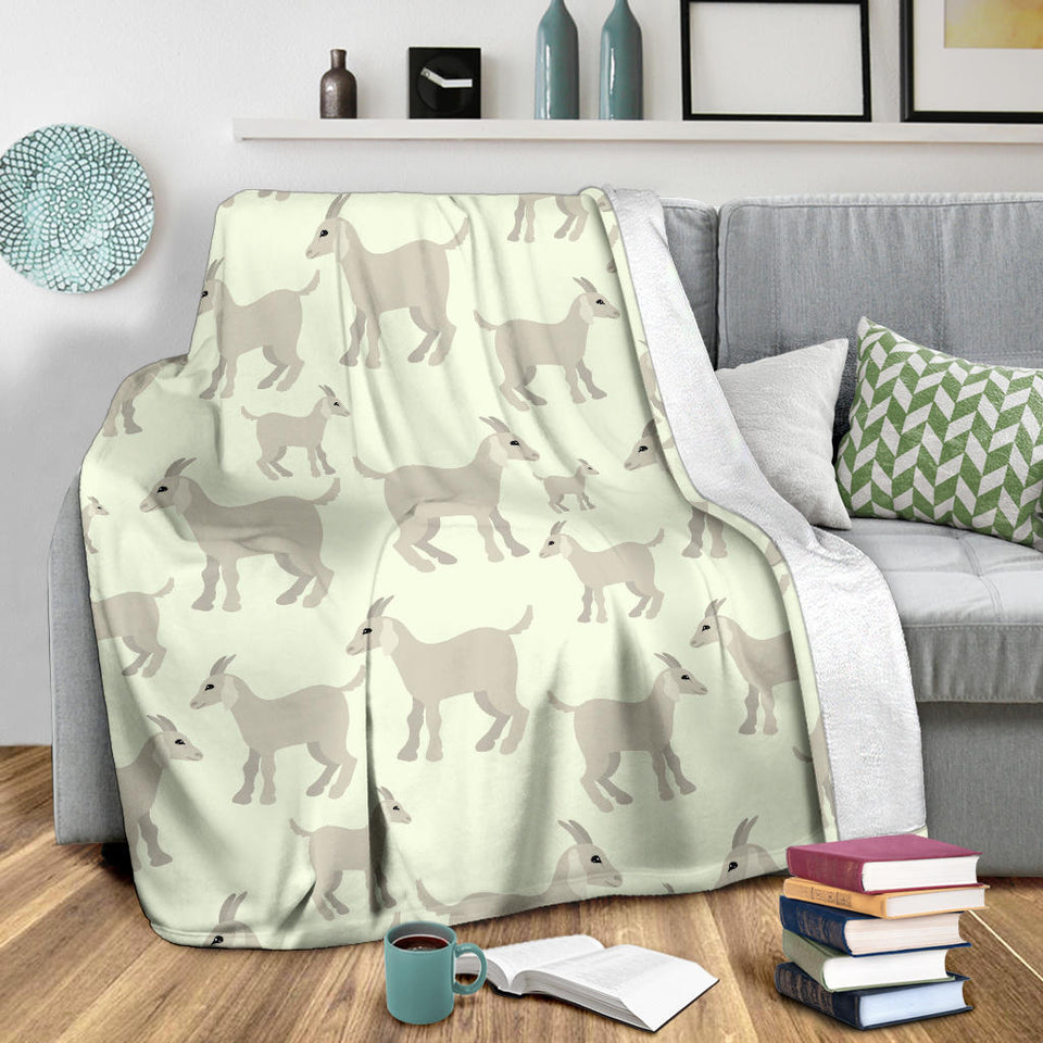 Little Young Goat Pattern Premium Blanket