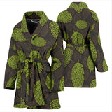Hop Pattern Black Background Women'S Bathrobe