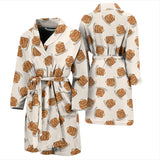 Pancake Pattern Print Design 01 Men's Bathrobe