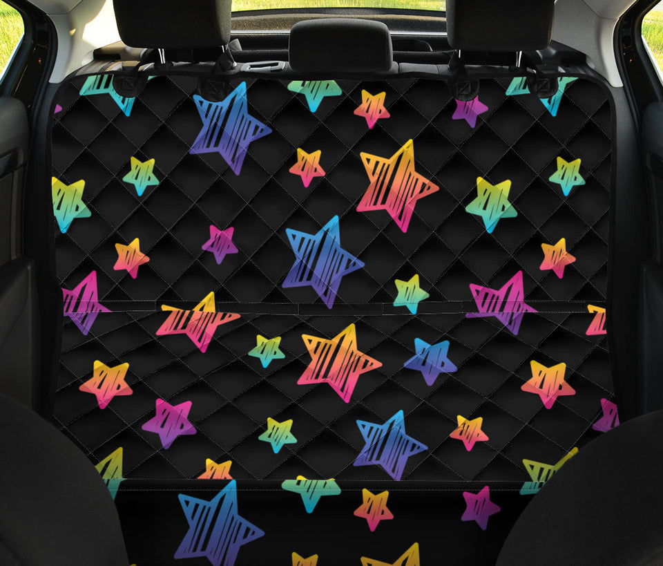Colorful Star Pattern Dog Car Seat Covers