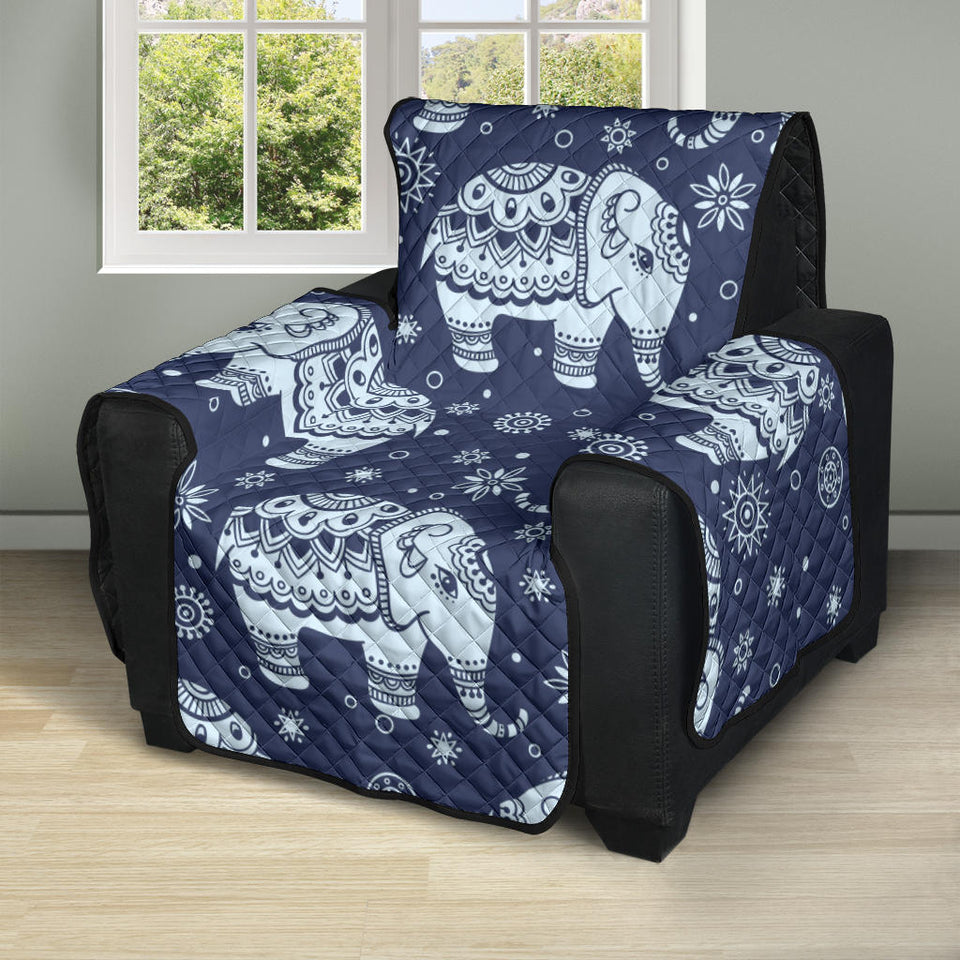 Elephant tribal design pattern Recliner Cover Protector