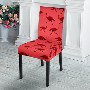 Ostrich Pattern Print Design 03 Dining Chair Slipcover