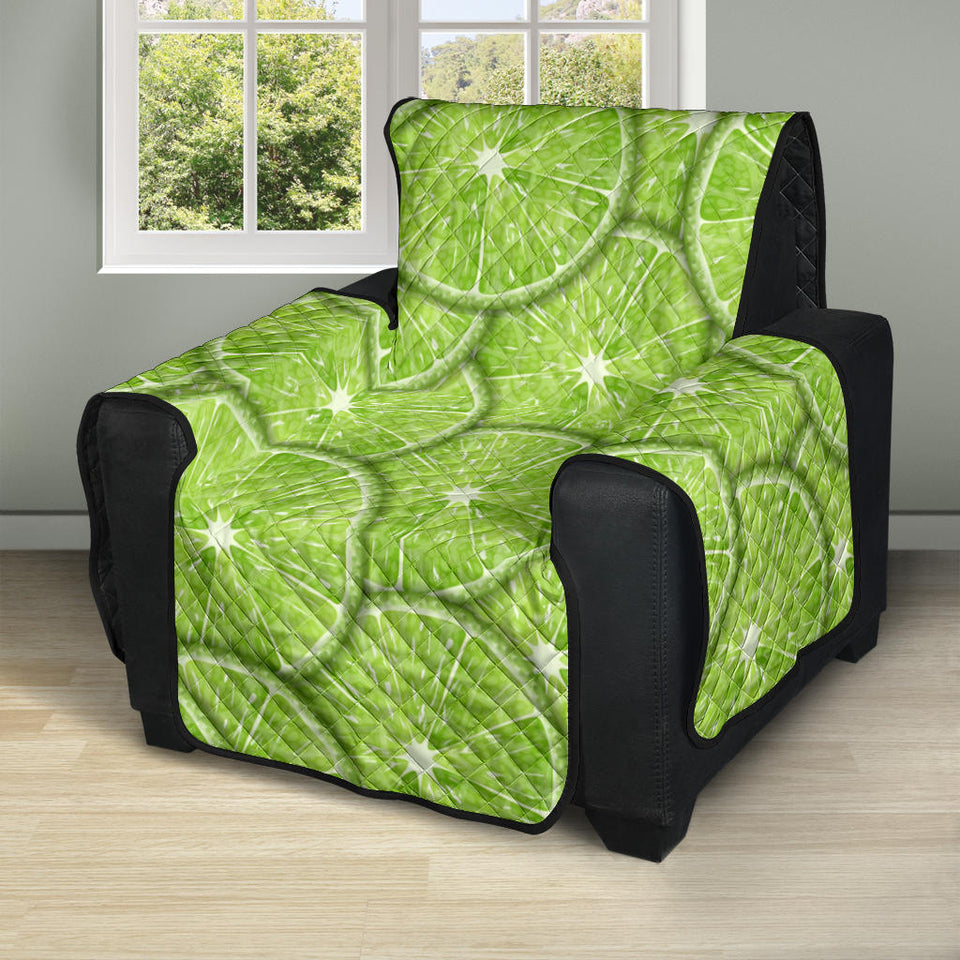 Slices of Lime pattern Recliner Cover Protector