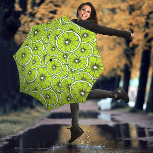 Slices Of Lime Design Pattern Umbrella