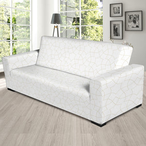 Arabic White Pattern Sofa Slipcover