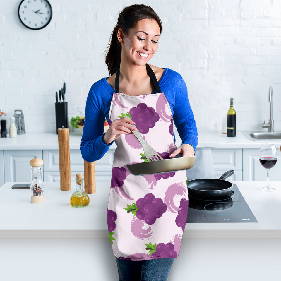 Cute Grape Pattern Adjustable Apron